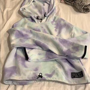 PINK tie-dye sweater